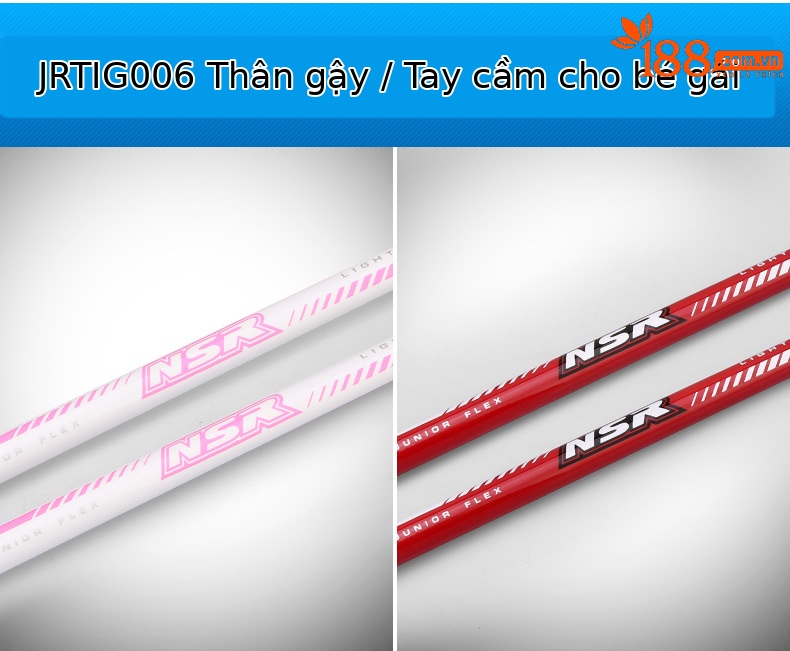 Gậy golf trẻ em PGM NSR Junior gậy sắt 7, thép không gỉ, tay carbon nhẹ — Trắng hồng (95-115cm), Trắng hồng (115-135cm), Trắng hồng (135-155cm), Xanh lam (95-115cm) chi tiết 17