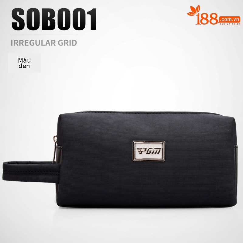 Túi cầm tay chơi golf nam chống nước đa năng dung lượng lớn 26,5×12×7 cm — SOB001-Màu đen, SOB001-màu xanh hải quân, SOB001-màu xám