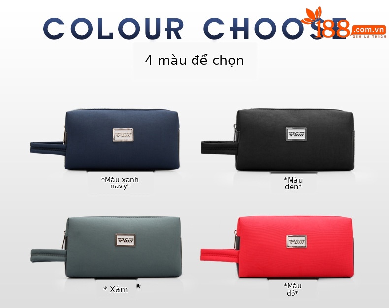 Túi cầm tay chơi golf nam chống nước đa năng dung lượng lớn 26,5×12×7 cm — SOB001-Màu đen, SOB001-màu xanh hải quân, SOB001-màu xám chi tiết 4