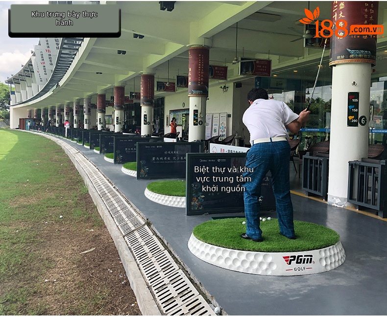 Đệm đánh golf xoay 360 độ PGM DJD018, đường kính 150 cm, có thể điều chỉnh độ dốc — 360 ° xoay độ dốc chi tiết 7