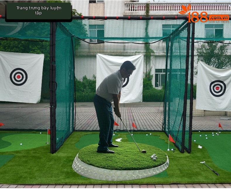 Đệm đánh golf xoay 360 độ PGM DJD018, đường kính 150 cm, có thể điều chỉnh độ dốc — 360 ° xoay độ dốc chi tiết 8