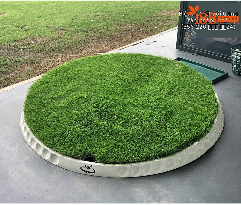 Đệm đánh golf xoay 360 độ PGM DJD018, đường kính 150 cm, có thể điều chỉnh độ dốc — 360 ° xoay độ dốc chi tiết 14