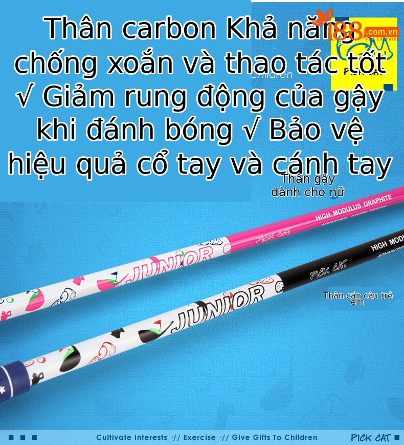 Gậy golf gỗ số 1 PGM cho trẻ em, đầu đúc nhôm nhẹ, thân carbon — Gỗ số 1 màu đen 3-5 tuổi, Gỗ số 1 Đen 6-8 tuổi, Gỗ số 1 Đen 9-12 tuổi, Gỗ số 5 màu đen 3-5 tuổi chi tiết 4