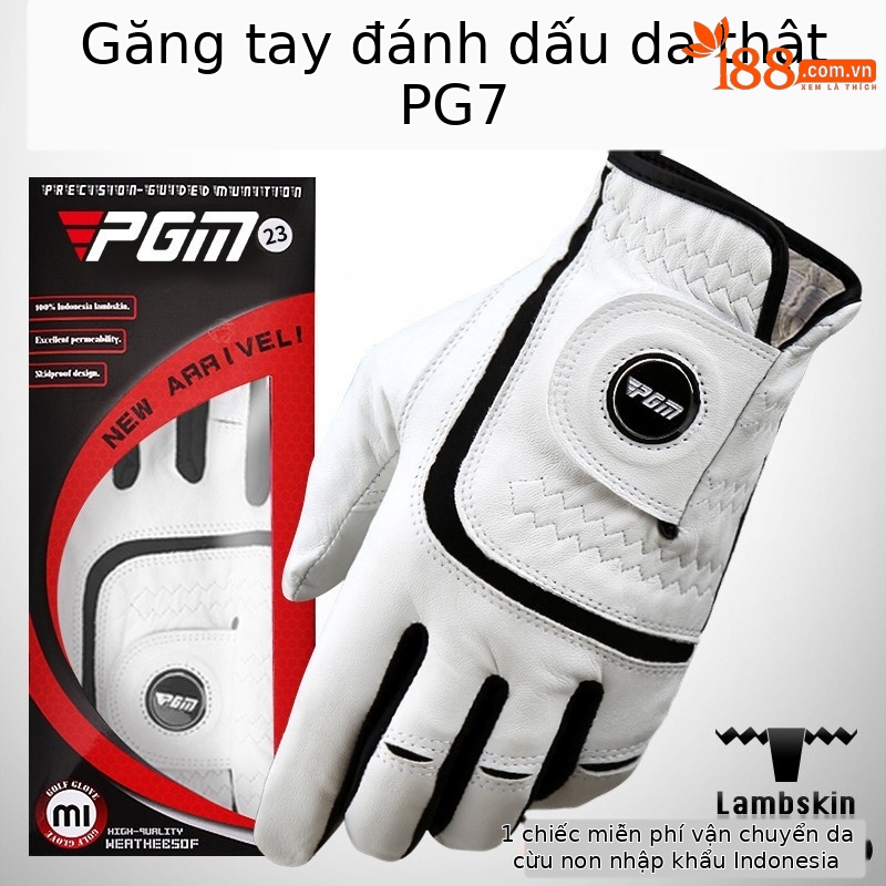 Găng tay golf PGM da cừu thoáng khí chống trượt (bán lẻ từng chiếc) — Cỡ 22