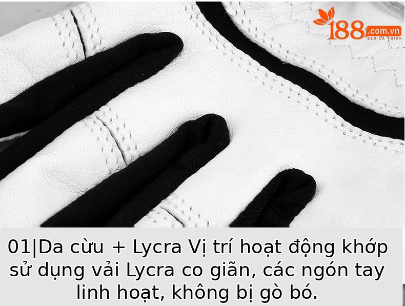 Găng tay golf PGM da cừu thoáng khí chống trượt (bán lẻ từng chiếc) — Cỡ 22 chi tiết 11