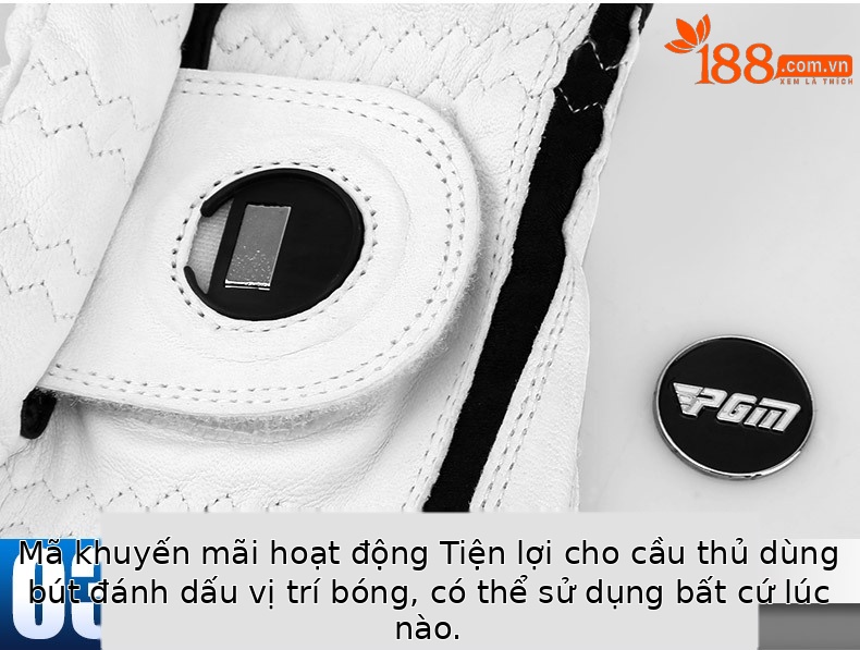 Găng tay golf PGM da cừu thoáng khí chống trượt (bán lẻ từng chiếc) — Cỡ 22 chi tiết 13