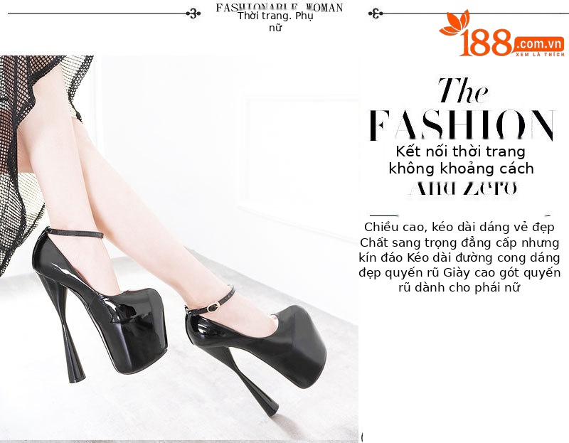 Giày sneaker nữ đế dày chống thấm nước, phong cách hộp đêm, size lớn đến 48 — Màu đen chi tiết 1