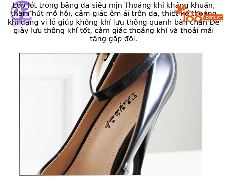Giày sneaker nữ đế dày chống thấm nước, phong cách hộp đêm, size lớn đến 48 — Màu đen chi tiết 4