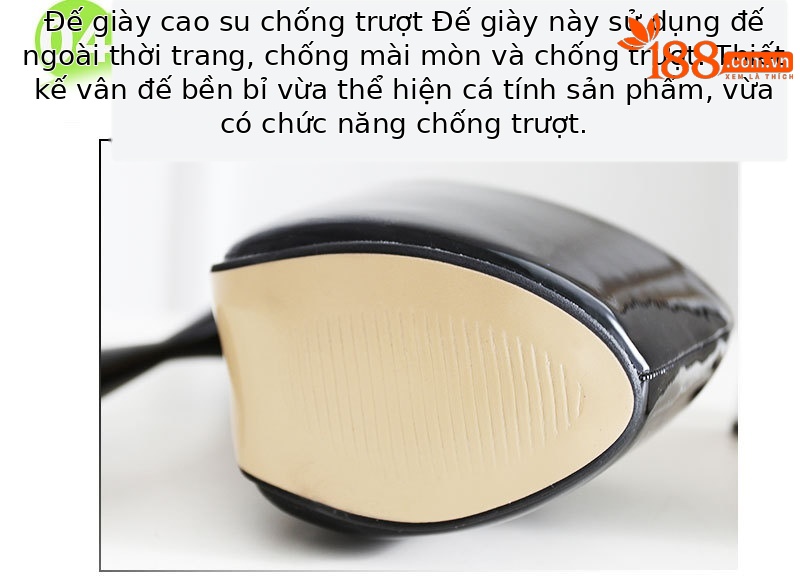 Giày sneaker nữ đế dày chống thấm nước, phong cách hộp đêm, size lớn đến 48 — Màu đen chi tiết 5