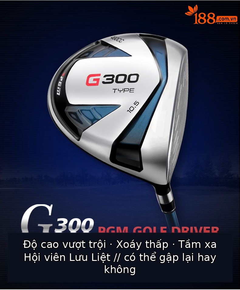 Gậy đánh golf PGM số 1 gỗ titan cho người mới bắt đầu, tay trái/phải — MG025 màu xanh đen số 1 gỗ lớp S, MG025 màu xanh đen số 1 gỗ R cấp, Bao Thanh, MG025 gỗ 3 đen xanh cấp S chi tiết 3