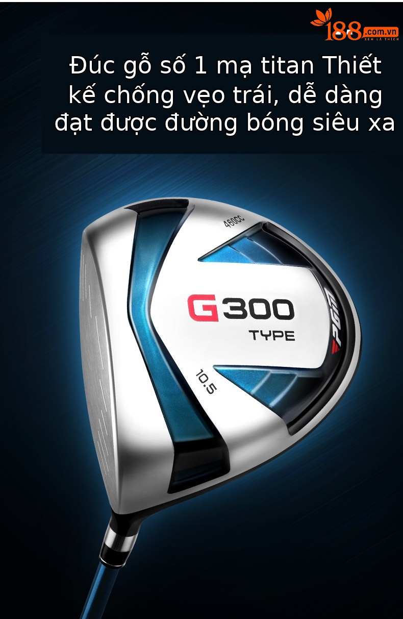 Gậy đánh golf PGM số 1 gỗ titan cho người mới bắt đầu, tay trái/phải — MG025 màu xanh đen số 1 gỗ lớp S, MG025 màu xanh đen số 1 gỗ R cấp, Bao Thanh, MG025 gỗ 3 đen xanh cấp S chi tiết 12