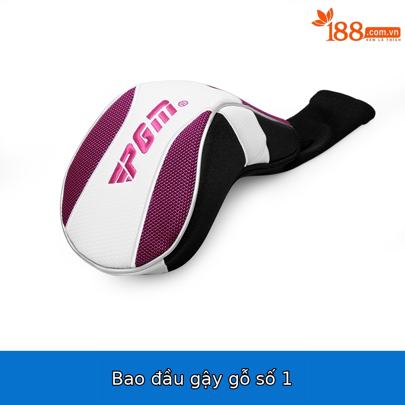 Bộ bọc đầu gậy golf nữ PGM – bọc gậy gỗ, gậy sắt và gậy đẩy — GT015 (mũ đội đầu bằng gỗ số 1), GT015 (mũ đội đầu bằng gỗ số Ba), GT015 (mũ đội đầu bằng gỗ số 5), GT015 (đầu gậy sắt)