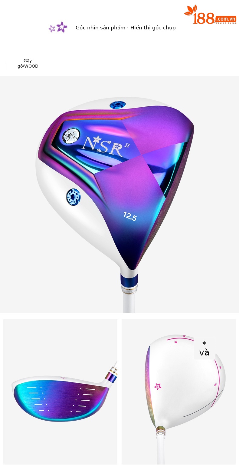 Gậy Golf PGM NSR II số 1 gỗ nữ, đầu titan hợp kim, thân carbon — MG026-1 gỗ hạng L chi tiết 11