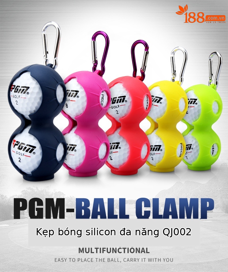 Kẹp bóng golf silicon PGM kèm bút đánh dấu (một bóng / hai bóng) — Kẹp bóng silicon bút đơn (màu ngẫu nhiên), Bút bi đôi kẹp Bóng Silicon (Màu ngẫu nhiên) chi tiết 2