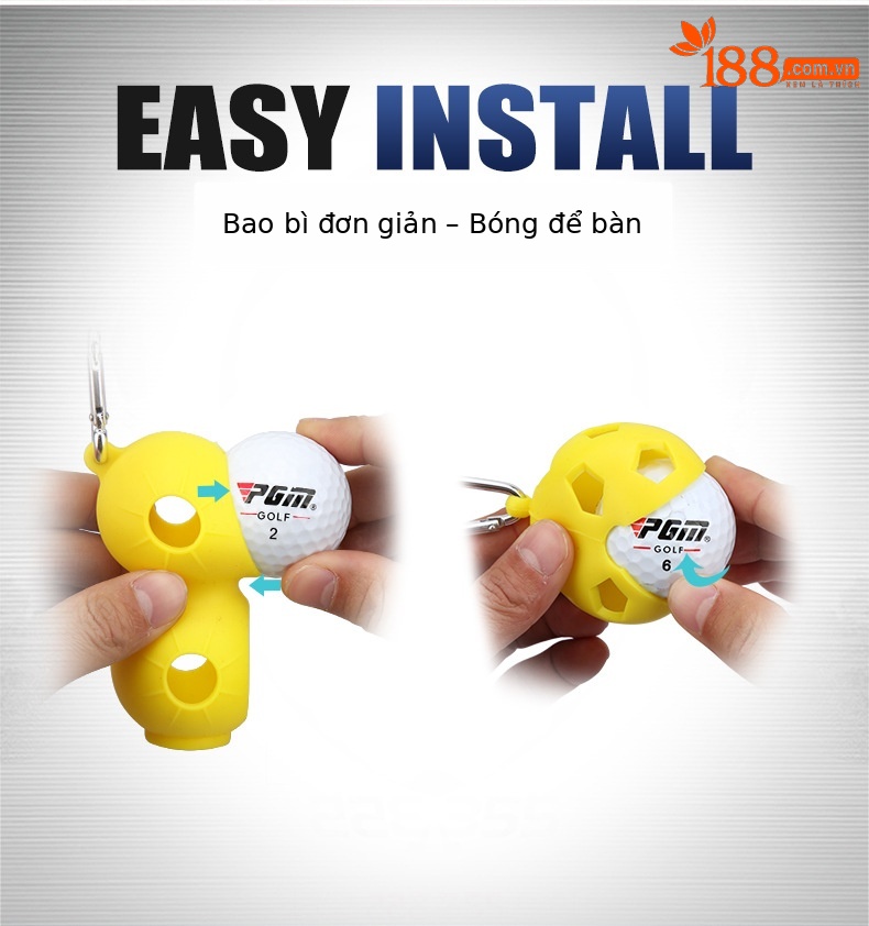Kẹp bóng golf silicon PGM kèm bút đánh dấu (một bóng / hai bóng) — Kẹp bóng silicon bút đơn (màu ngẫu nhiên), Bút bi đôi kẹp Bóng Silicon (Màu ngẫu nhiên) chi tiết 3