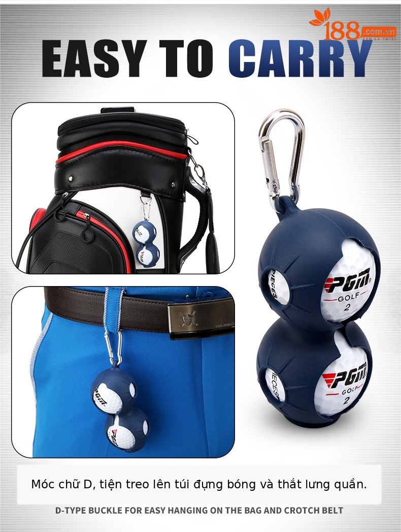 Kẹp bóng golf silicon PGM kèm bút đánh dấu (một bóng / hai bóng) — Kẹp bóng silicon bút đơn (màu ngẫu nhiên), Bút bi đôi kẹp Bóng Silicon (Màu ngẫu nhiên) chi tiết 4