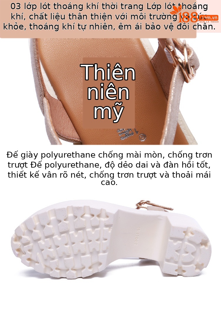Sandal nữ đế xuồng cao gót siêu cao đính đá mũi hở, gót 13 cm — Đen 13cm, Vàng 10cm, Màu đen 10cm, Vàng 13cm chi tiết 7