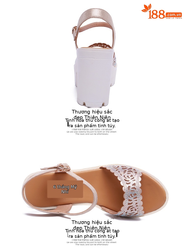 Sandal nữ đế xuồng cao gót siêu cao đính đá mũi hở, gót 13 cm — Đen 13cm, Vàng 10cm, Màu đen 10cm, Vàng 13cm chi tiết 16