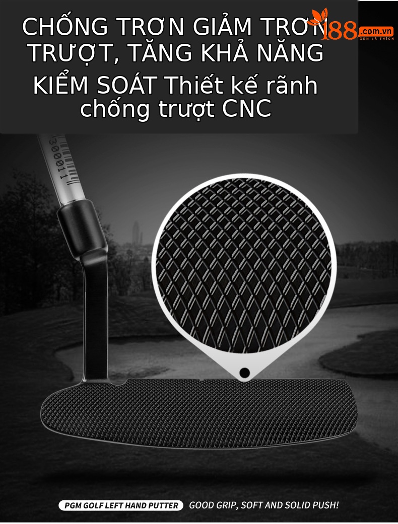 Gậy đánh golf PGM tay trái bằng thép không gỉ, đầu nhà sản xuất, dòng YB-012P — TUG027 Vàng, TUG027 màu đen, TUG027 màu bạc chi tiết 3