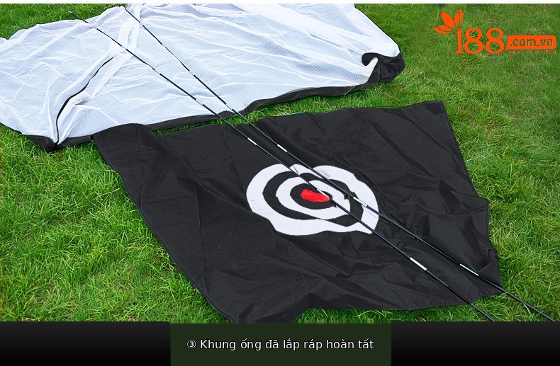 Lưới tập golf PGM trong nhà có lỗ cắt, khung lều dễ lắp, kích thước 2m hoặc 3m — [Gói] Lưới thực hành đệm 1x1.25 mét chi tiết 13