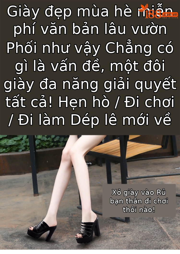 Dép sandal nữ quai chữ V gót siêu cao đế dày da bóng mùa hè 2025 — Màu đen, Màu xanh lam, Màu trắng, Màu đỏ chi tiết 1