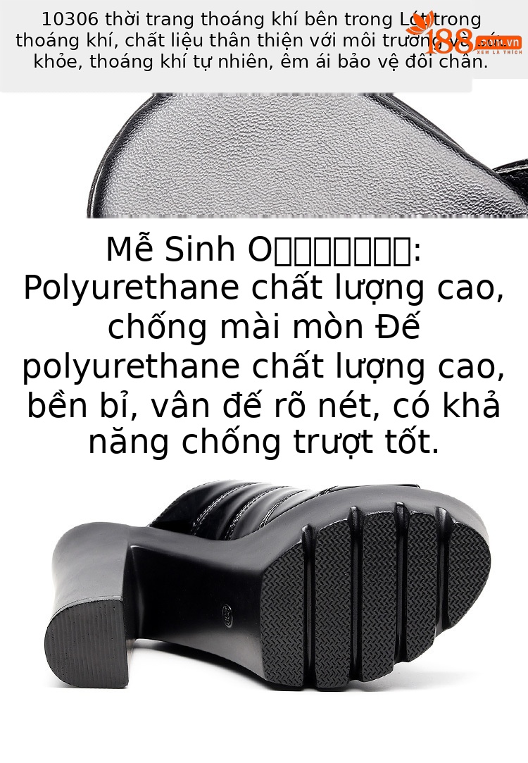 Dép sandal nữ quai chữ V gót siêu cao đế dày da bóng mùa hè 2025 — Màu đen, Màu xanh lam, Màu trắng, Màu đỏ chi tiết 5