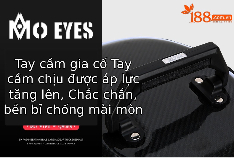 Túi đựng gậy golf PGM dạng ống kính thiên văn chống nước, cao 126 cm — Túi Kính thiên văn QB058MO EYES màu đỏ đen, QB058MO EYES Túi Kính thiên văn màu đen vàng chi tiết 17
