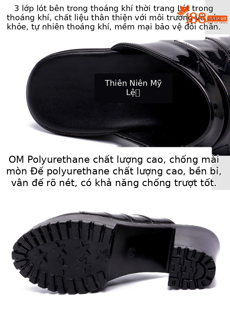 Dép sandal cao gót nữ mũi hở đế dày gót thô 13cm — Đỏ 13cm, Trắng 13cm, Bạc 8cm, Màu xanh lam 8cm chi tiết 5