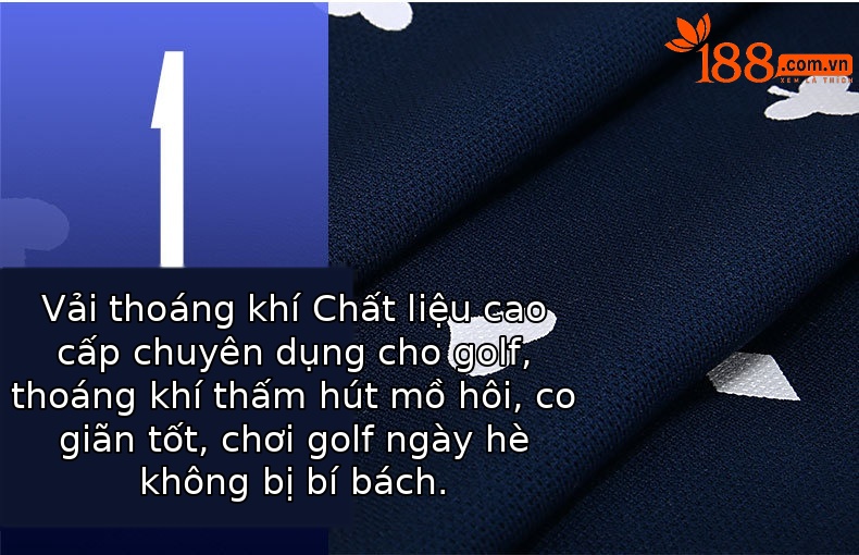 Bộ đồ golf nữ tay ngắn sọc mùa hè — YF075-màu xanh đậm, YF186 nữ sọc ngắn tay màu hồng trắng, YF186 nữ tay ngắn sọc xanh đậm trắng, YF075-màu đỏ hoa hồng chi tiết 24