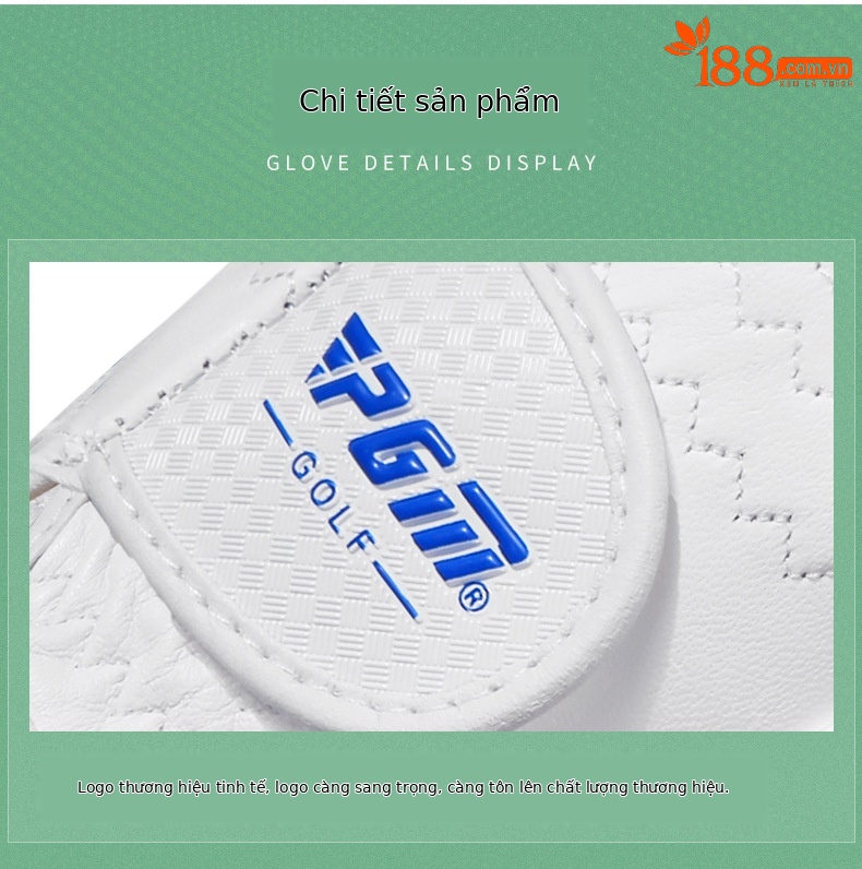 Găng tay golf trẻ em PGM da cừu nhỏ thoáng khí một đôi — 15 yard=M chi tiết 12