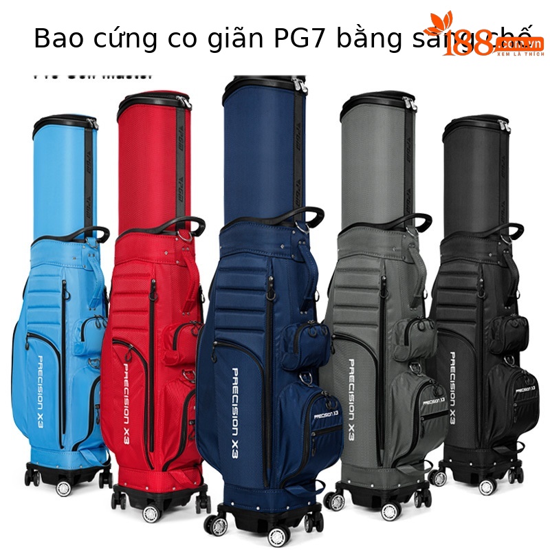 Túi đựng gậy golf bốn bánh đa năng PGM dạng ống lồng, đẩy phẳng, sức chứa lớn — Túi kính thiên văn bốn bánh màu cam (không bao gồm che mưa), Túi kính thiên văn bốn bánh màu đỏ (không bao gồm che mưa), Túi kính thiên văn bốn bánh màu xám (không bao gồm che mưa), Túi kính thiên văn bốn bánh màu đen (không bao gồm che mưa)