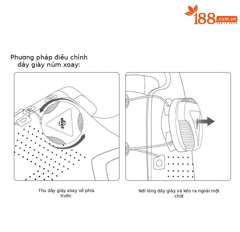 Giày thể thao trẻ em khóa xoay chống nước PGM XZ127 — Xz127 màu xanh trắng, Xz127 trắng hồng, Xz127 màu xám trắng chi tiết 4