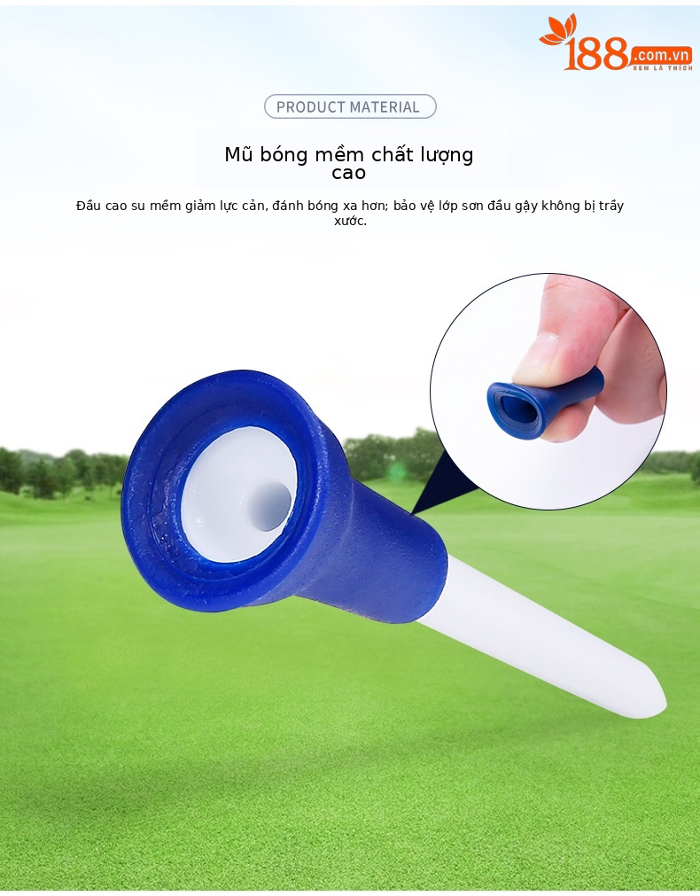 Bộ Tee Golf PGM bằng nhựa mềm có tay áo bóng — (Màu sắc giao hàng ngẫu nhiên) chi tiết 2