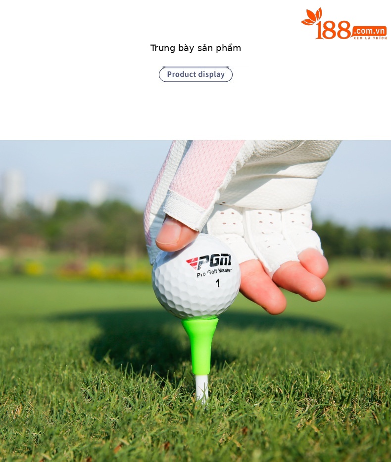 Bộ Tee Golf PGM bằng nhựa mềm có tay áo bóng — (Màu sắc giao hàng ngẫu nhiên) chi tiết 5
