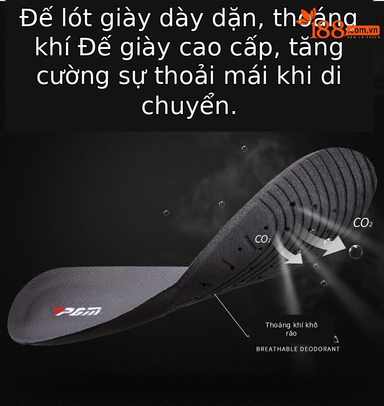 Giày golf nam chống thấm khóa xoay PGM XZ130 — XZ130 giày chống thấm khóa sợi nhỏ nam trắng đen chi tiết 4