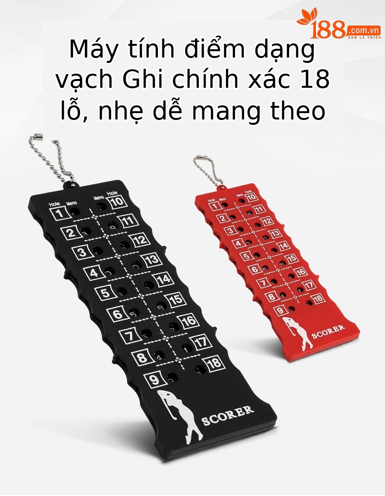Máy ghi điểm golf 18 lỗ PGM dạng thanh vuông, nhỏ gọn — JFQ002 thanh ghi điểm (màu ngẫu nhiên) chi tiết 2