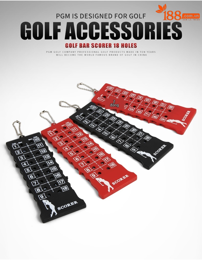 Máy ghi điểm golf 18 lỗ PGM dạng thanh vuông, nhỏ gọn — JFQ002 thanh ghi điểm (màu ngẫu nhiên) chi tiết 7