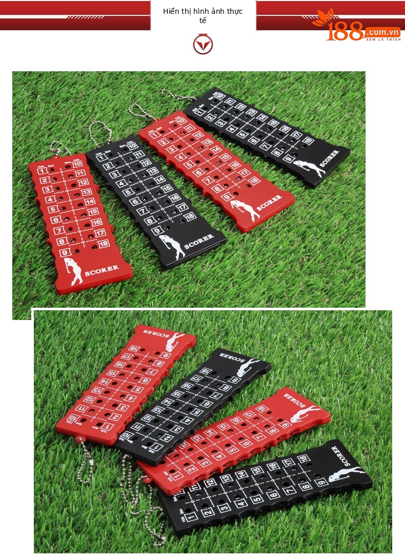 Máy ghi điểm golf 18 lỗ PGM dạng thanh vuông, nhỏ gọn — JFQ002 thanh ghi điểm (màu ngẫu nhiên) chi tiết 9