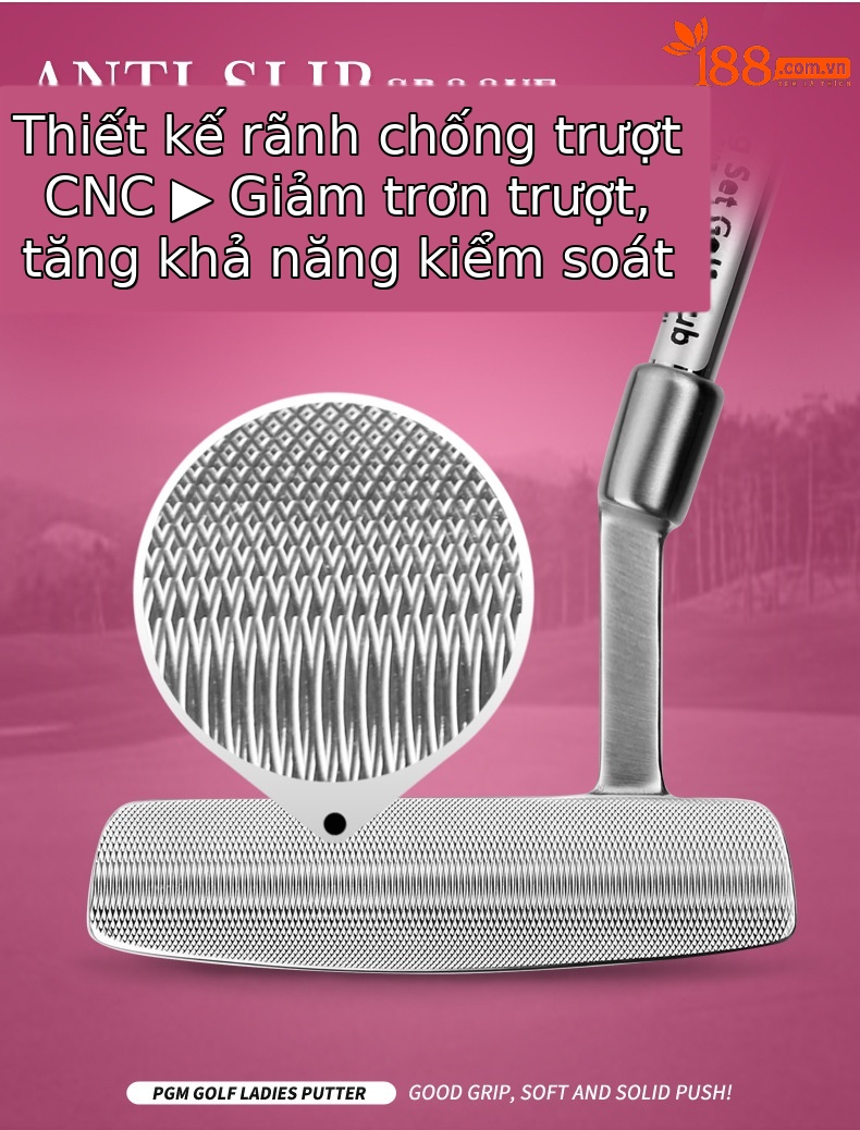 Gậy đánh golf bán nguyệt PGM YB-013M cho nữ bằng thép không gỉ — Putt TUG030: hình bán nguyệt nhỏ YB-013M PGM Nữ chi tiết 2