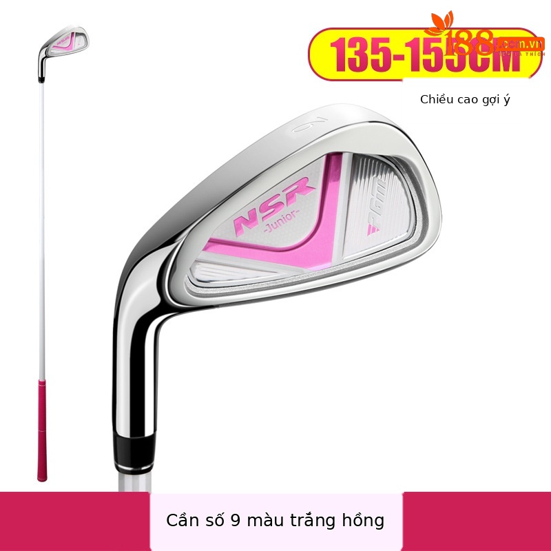 Tay trái số 9 sắt trắng hồng (135-155cm)