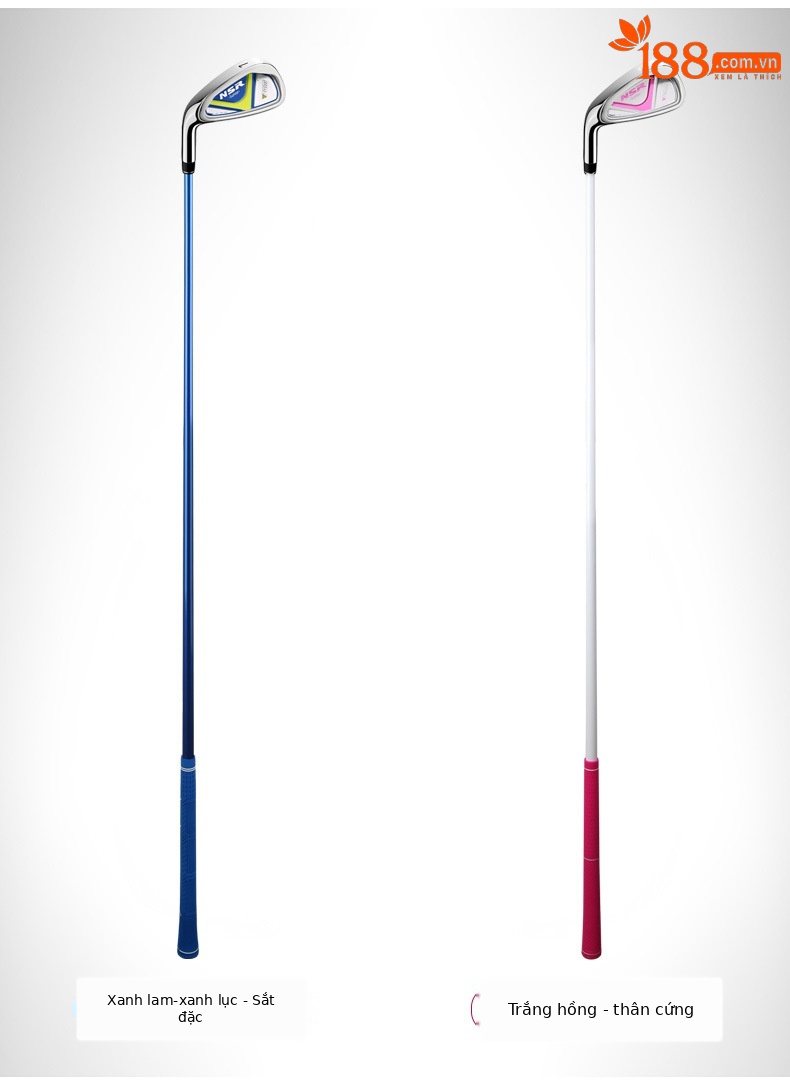 Gậy golf sắt trẻ em PGM NSR Junior tay trái số 7, thân carbon nhẹ, chiều dài tùy chỉnh 95–155 cm — Tay trái số 7 sắt trắng hồng (95-115cm), Tay trái số 7 sắt trắng hồng (115-135cm), Tay trái số 7 sắt trắng hồng (135-155cm), Tay trái số 7 sắt Xanh Lục (95-115cm) chi tiết 5