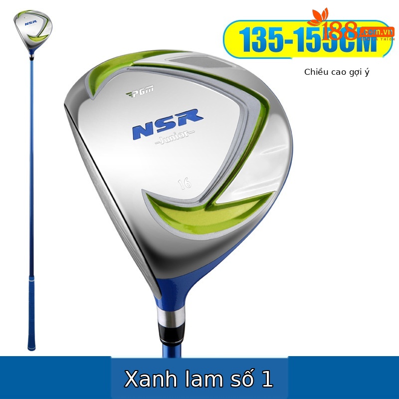 Tay trái màu xanh lục # số 1 gỗ (135-155cm)