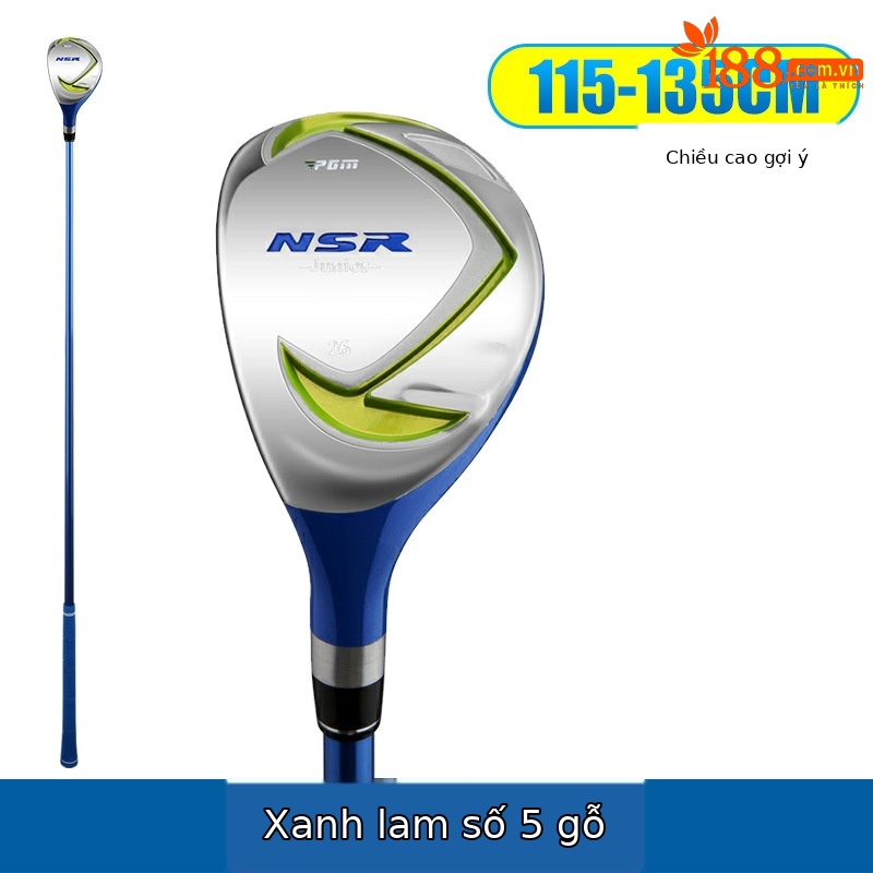 Tay trái màu xanh lá cây xanh #5 gỗ (115-135cm)