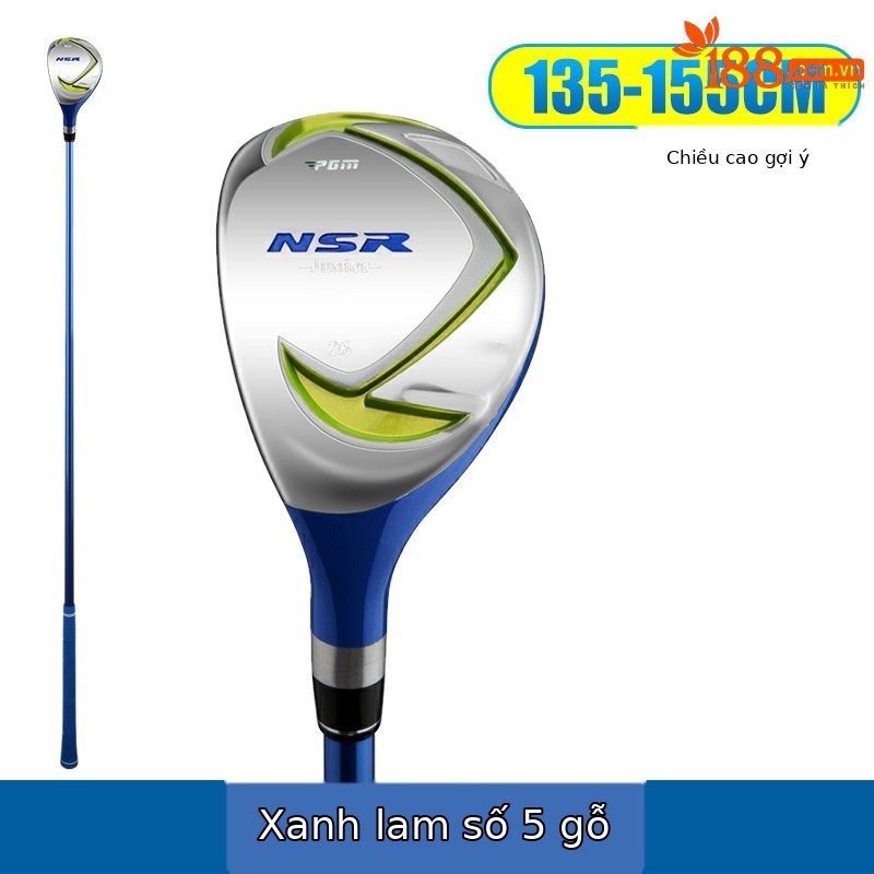 Tay trái màu xanh lá cây xanh #5 gỗ (135-155cm)