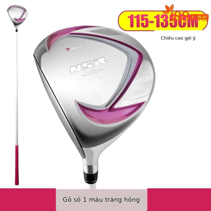 Tay trái trắng hồng # số 1 gỗ (115-135cm)