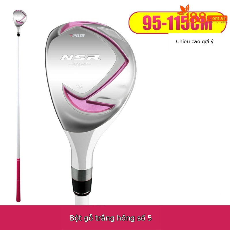 Tay trái trắng hồng #5 gỗ (95-115cm)