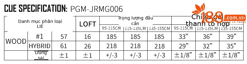 Gậy đánh golf trẻ em PGM NSR Junior bộ gỗ số 1 và số 5 tay trái — Tay trái màu xanh lục # số 1 gỗ (95-115cm), Tay trái màu xanh lục # số 1 gỗ (115-135cm), Tay trái màu xanh lục # số 1 gỗ (135-155cm), Tay trái màu xanh lá cây xanh #5 gỗ (95-115cm) chi tiết 4