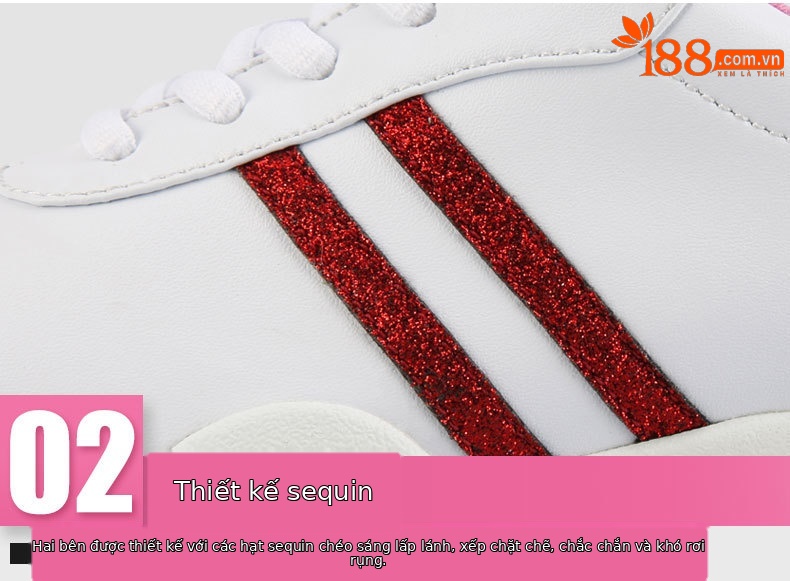 Giày thể thao nữ chạy bộ chống nước thoáng khí đế foam PGM — XZ138 trắng đỏ, XZ138 trắng đen, XZ138 Bạc chi tiết 14