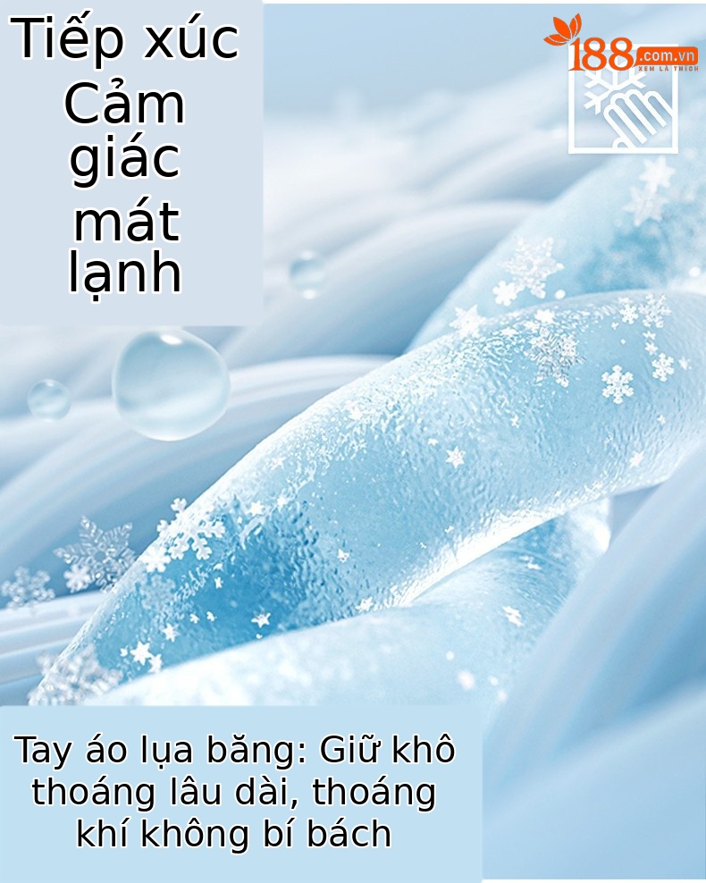 Áo chống nắng golf nữ tay lỡ dáng dài chất lụa mềm — Nửa Áo sơ mi cơ sở YF204 (có mặt nạ), YF203 cổ tròn băng lụa tay áo nửa đáy chi tiết 3