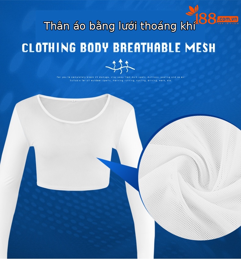 Áo chống nắng golf nữ tay lỡ dáng dài chất lụa mềm — Nửa Áo sơ mi cơ sở YF204 (có mặt nạ), YF203 cổ tròn băng lụa tay áo nửa đáy chi tiết 22